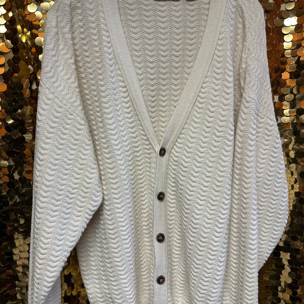 Trader Bay Cream Knit Cardigan